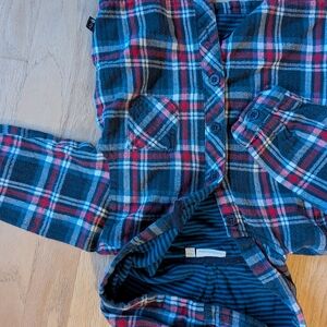 JoJo Maman Bebe Checkered Jacket - Red, Blue, White